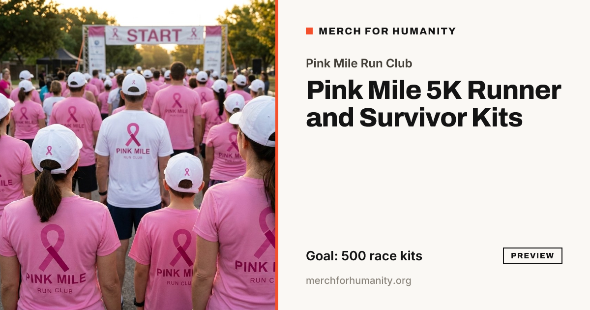 The social picture for Pink Mile 5K Runner and Survivor Kits