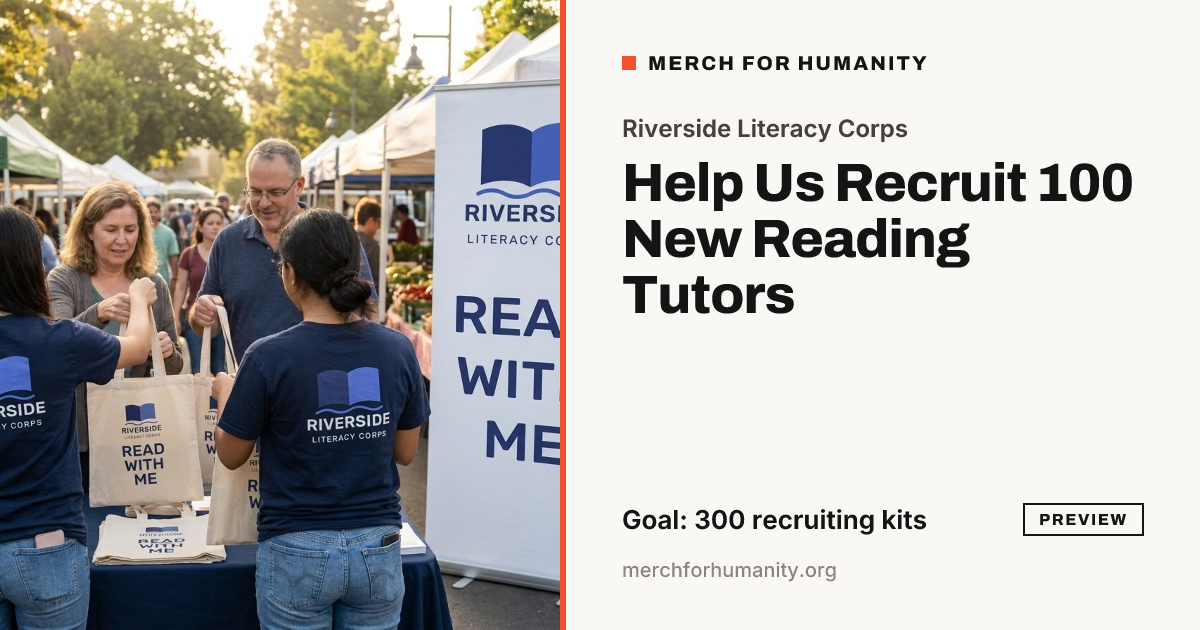 The social picture for Help Us Recruit 100 New Reading Tutors