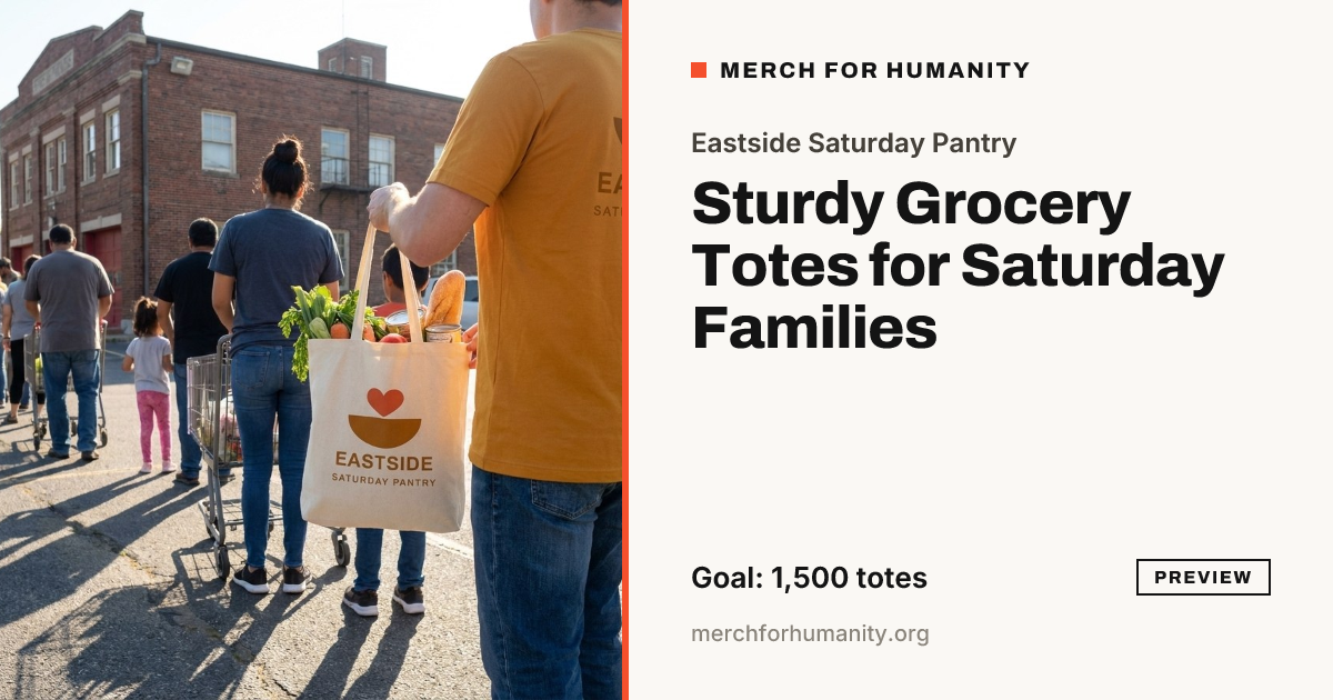 The social picture for Sturdy Grocery Totes for Saturday Families